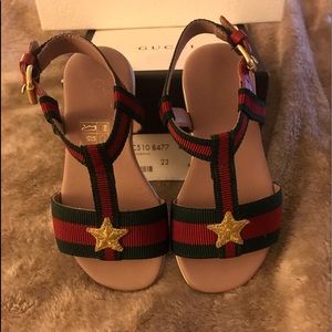 Gucci sandals for toddlers Green & Red